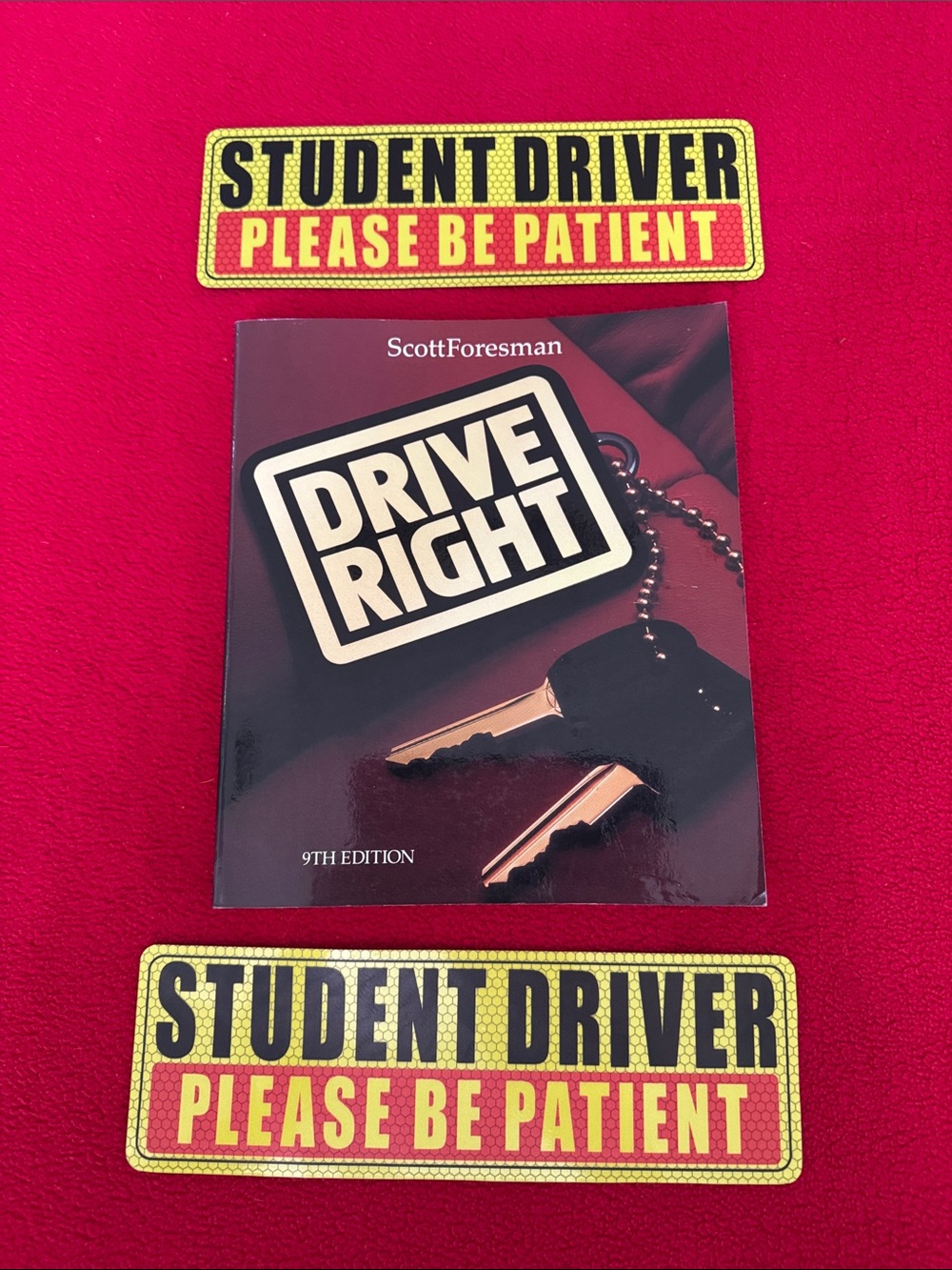 Drive Right Learn to Drive Book plus 2 Student Driver Magnets Teen